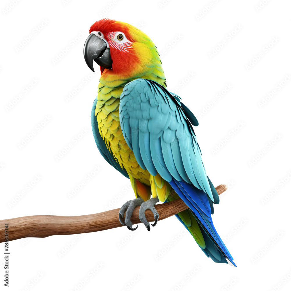 Obraz premium a colorful bird sitting on a branch