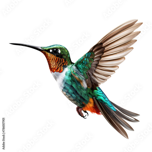 a colorful bird flying in the air