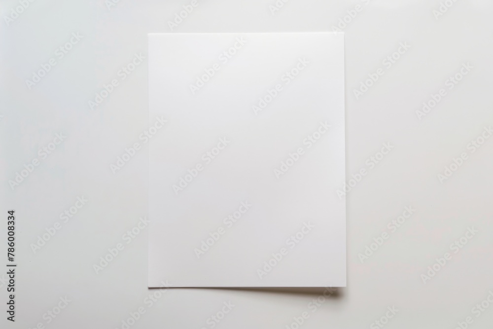 Blank paper mockup created with Generative AI Blank paper mockup created with Generative AI