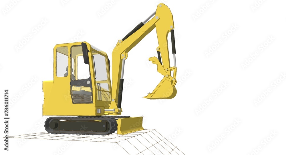 excavator 3d illustration
excavator 3d illustration