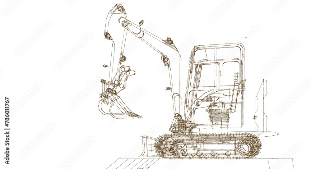 excavator 3d illustration
excavator 3d illustration