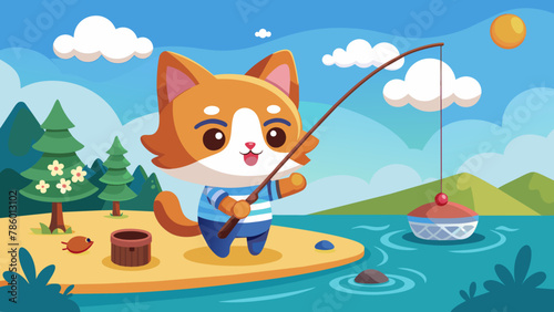 cute-little-cat-fishing