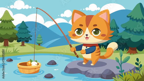 cute-little-cat-fishing