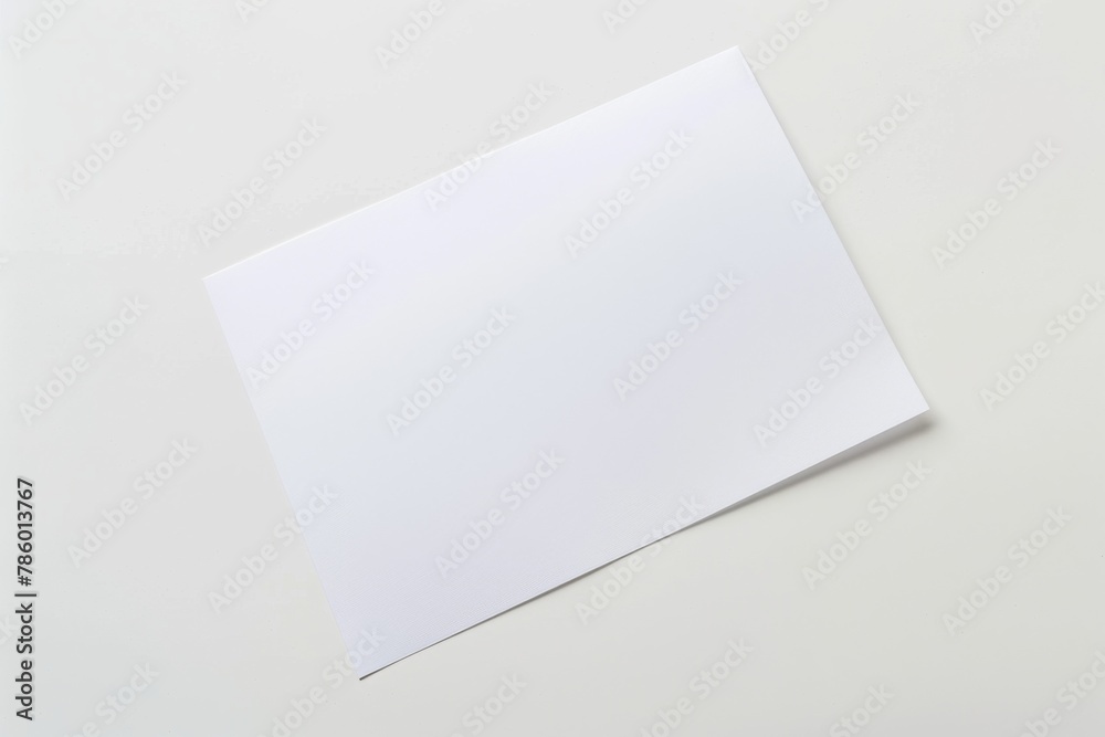 Blank paper mockup created with Generative AI Blank paper mockup created with Generative AI