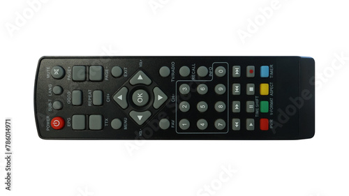 Universal tv remote on transparent background