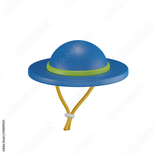 Beach Hat 3D illustration