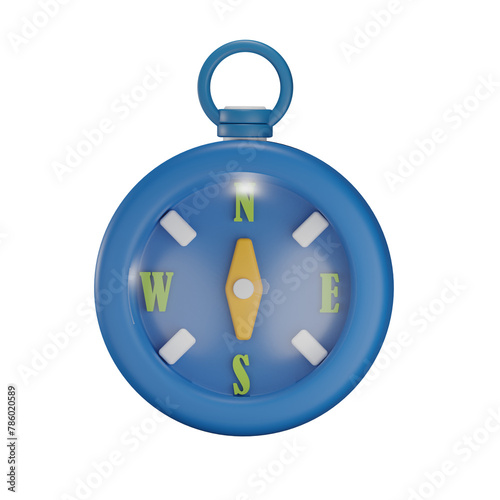 Compass 3D illustration