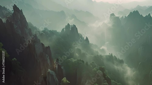 Beautiful mountain scenery and natural landscapes