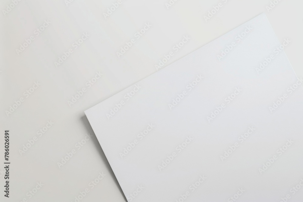 Blank paper mockup created with Generative AI Blank paper mockup created with Generative AI
