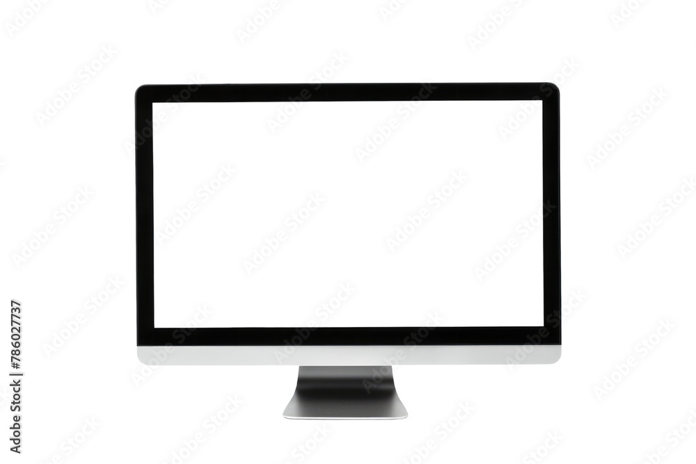 display monitor with blank isolated white or transparent display, isolated on white or transparent png display monitor with blank isolated white or transparent display, isolated on white or transparent png