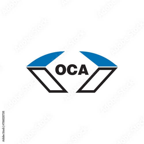 OCA letter logo design on white background. OCA logo. OCA creative initials letter Monogram logo icon concept. OCA letter design