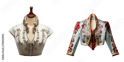 set of bolero isolated on transparent background