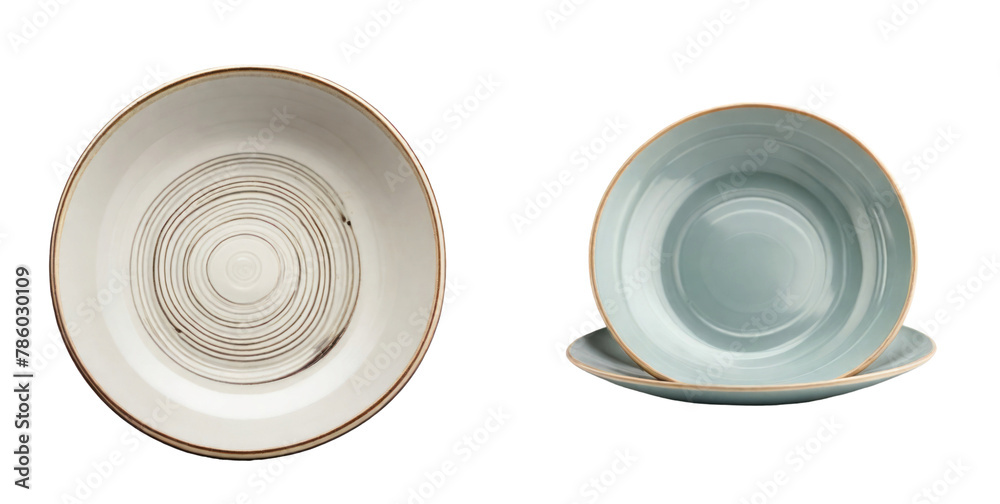 set of dish isolated on transparent background set of dish isolated on transparent background