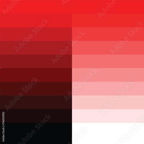 Red Gradient Color Palette
