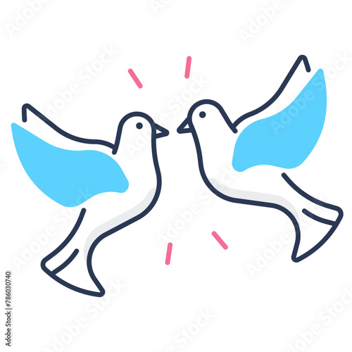 Couple Pigeon Icon