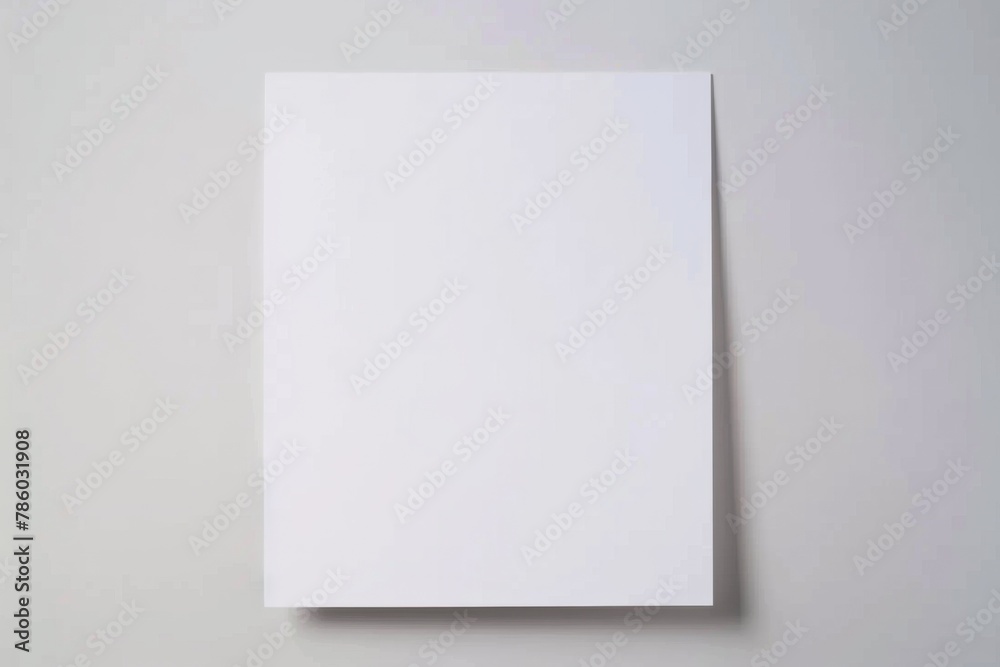 Blank paper mockup created with Generative AI Blank paper mockup created with Generative AI