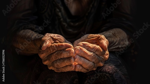 The Time-etched Elderly Hands