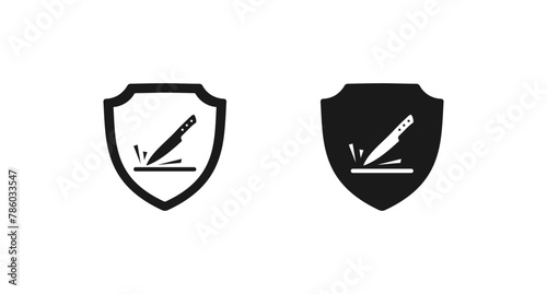 Scratch resistant icon or Scratch resistant sign vector isolated in flat style. Best Scratch resistant icon vector for apps, websites,and product. Scratch resistant sign vector for product packaging.