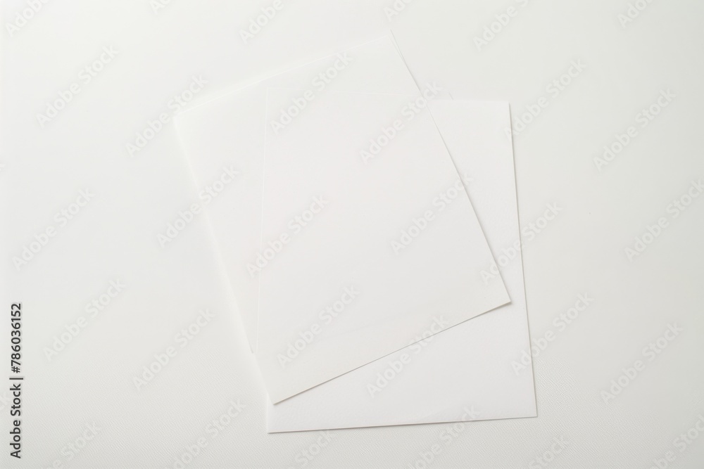 Blank paper mockup created with Generative AI Blank paper mockup created with Generative AI