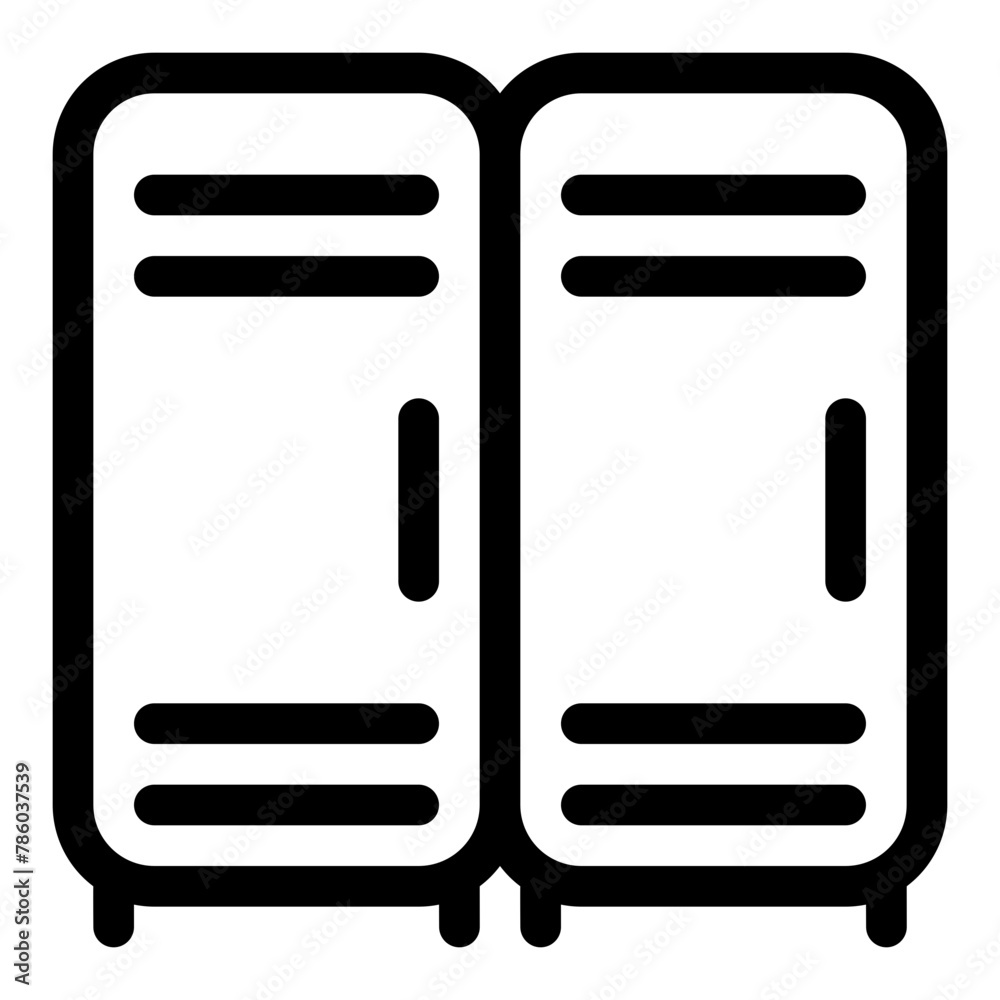 school locker room line icon school locker room line icon