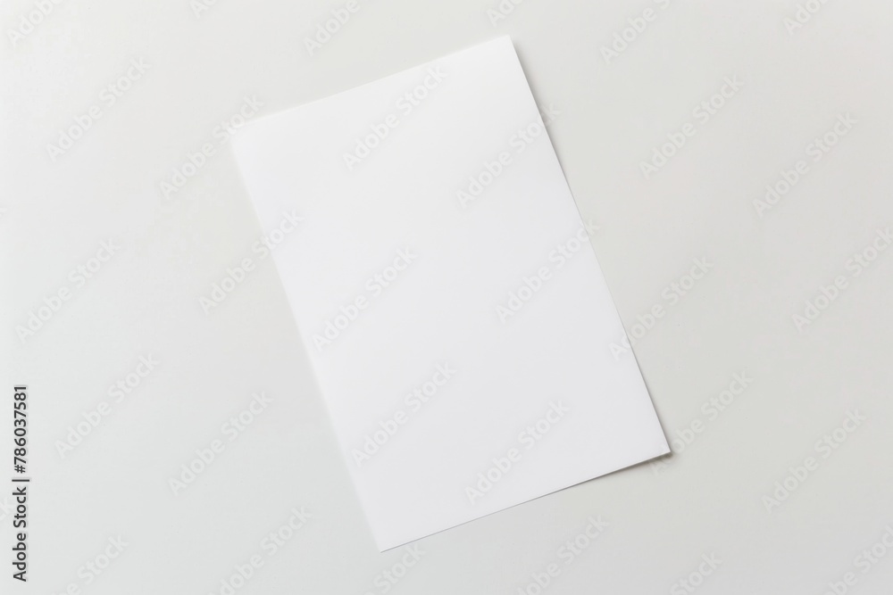 Blank paper mockup created with Generative AI Blank paper mockup created with Generative AI