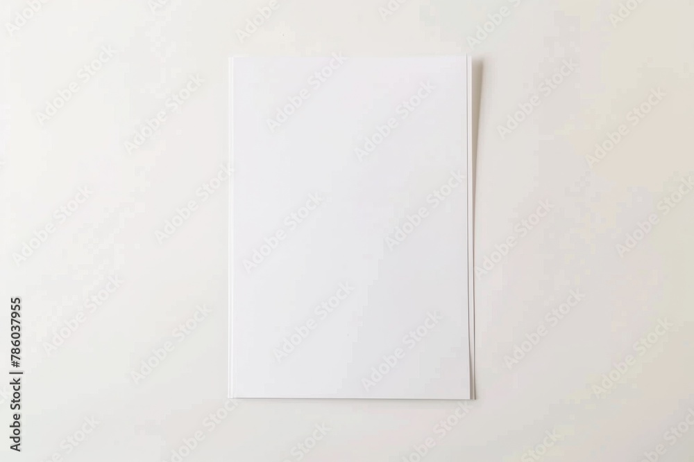 Blank paper mockup created with Generative AI Blank paper mockup created with Generative AI