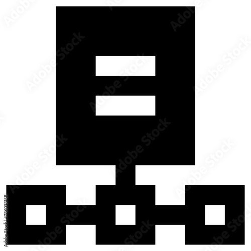 connection icon, simple vector design