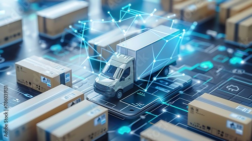 Utilize delivery data to gain insights into customer behavior, optimize logistics networks, and personalize marketing strategies photo