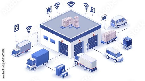 Create a network of 5G connected warehouses offering on demand storage and fulfillment solutions for e commerce businesses photo