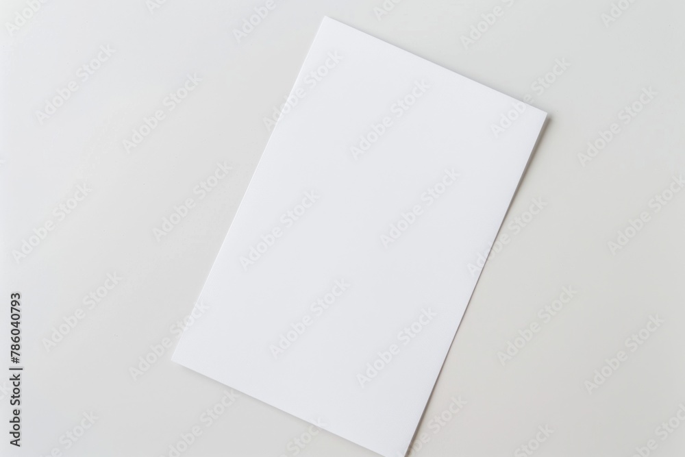 Blank paper mockup created with Generative AI Blank paper mockup created with Generative AI