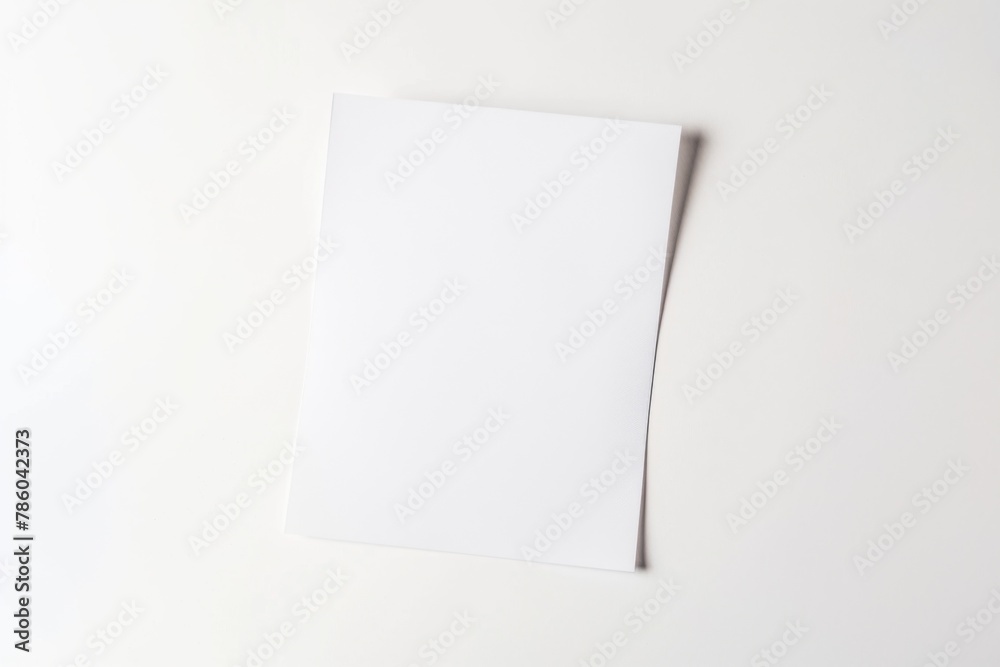 Blank paper mockup created with Generative AI Blank paper mockup created with Generative AI