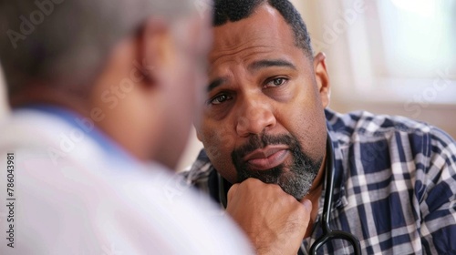 A therapist listening compassionately to a patient's struggles, offering support and understanding.