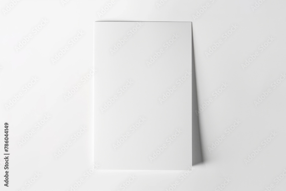 Blank paper mockup created with Generative AI Blank paper mockup created with Generative AI