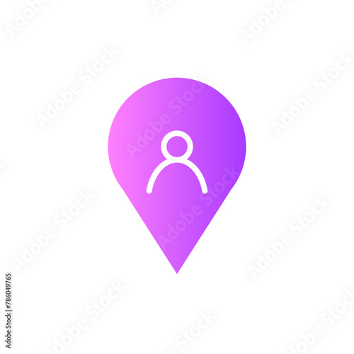 location gradient icon