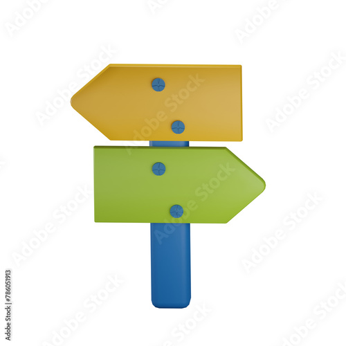 Sign 3D illustration