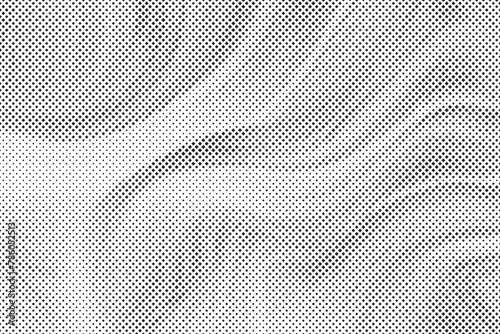 Background with squares halftone dots. Halftone vector background. Monochrome halftone pattern. Abstract geometric dots background. Pop Art comic background for website, card, poster. 