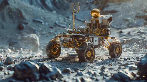 A Moon rover, also known as a lunar rover, is a specialized vehicle crafted for traversing the lunar surface as part of space exploration endeavors