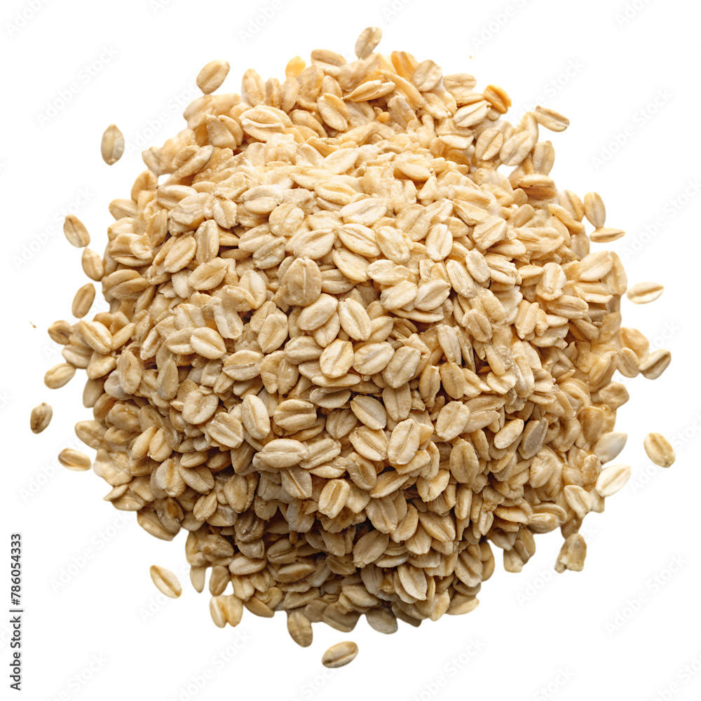 Obraz premium close-up of oat flakes png