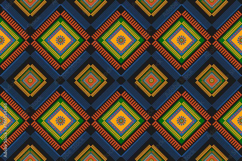Ethnic pattern.beautiful pattern. folk embroidery,bohemian style,aztec geometric art ornament print.ethnic abstract Inkatha art.Seamless fabric.design for fabric, carpet, wallpaper, clothing	