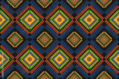 Ethnic pattern.beautiful pattern. folk embroidery,bohemian style,aztec geometric art ornament print.ethnic abstract Inkatha art.Seamless fabric.design for fabric, carpet, wallpaper, clothing	