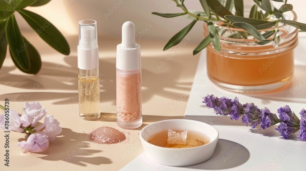 Nourishing Lip Treatment Products for Soft Healthy Lips in Serene Natural Setting Nourishing Lip Treatment Products for Soft Healthy Lips in Serene Natural Setting