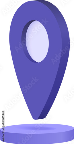 Location GPS pin for map