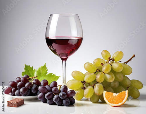 Wallpaper Mural red wine and grapes Torontodigital.ca