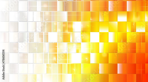 Energetic yellow to orange gradient, pulsating white squares for invigorating designs.