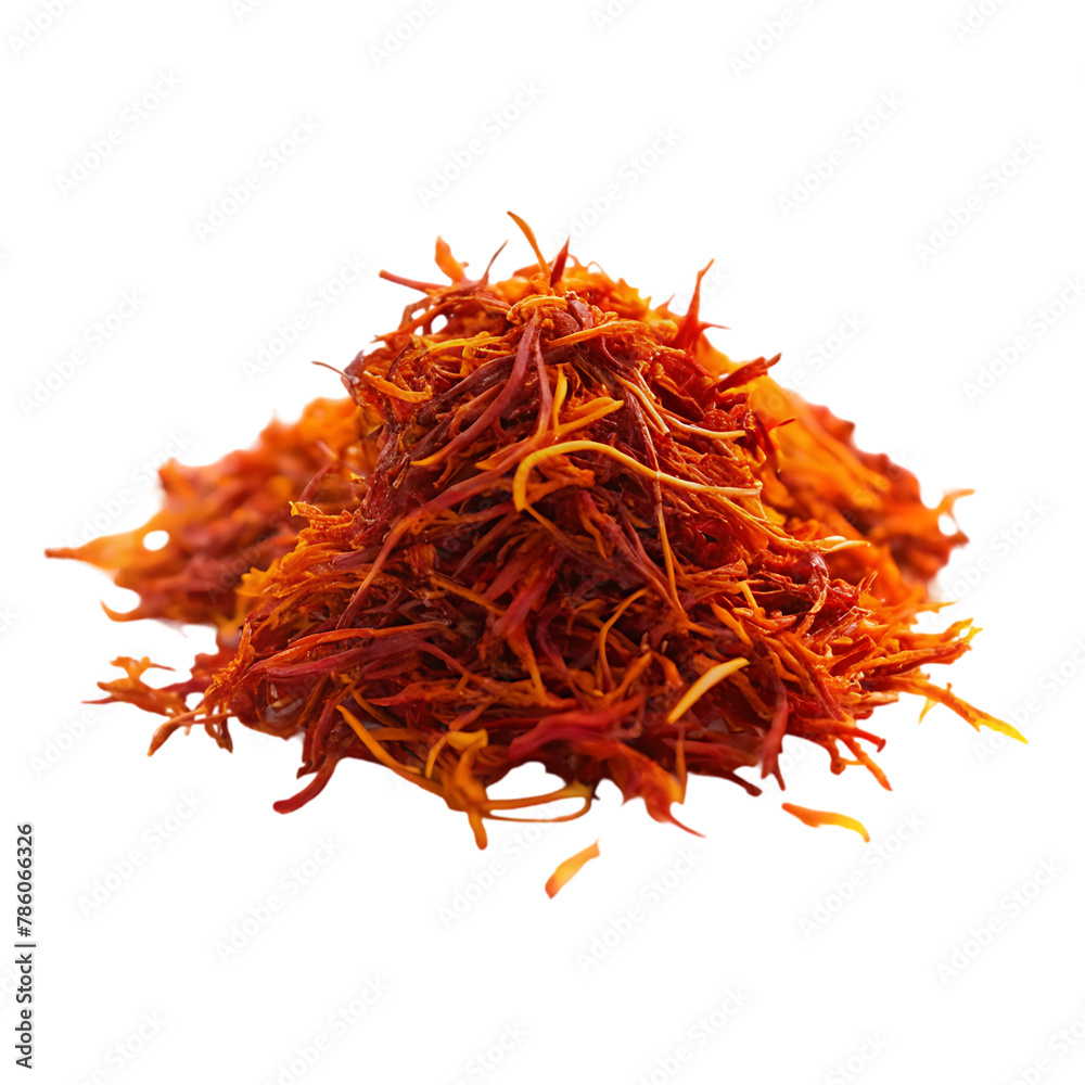 Naklejka premium Saffron isolated on transparent background