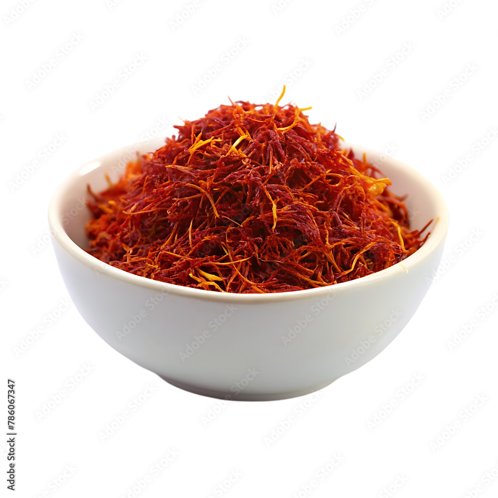 Saffron isolated on transparent background