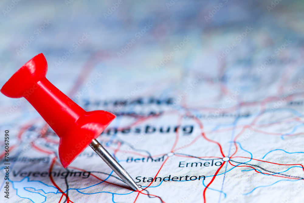 Standerton, South Africa pin on map Standerton, South Africa pin on map