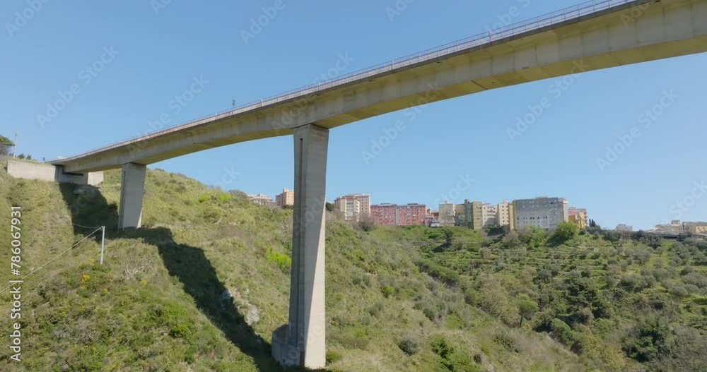 Aerial view of Catanzaro bridge. Aerial view of Catanzaro bridge.