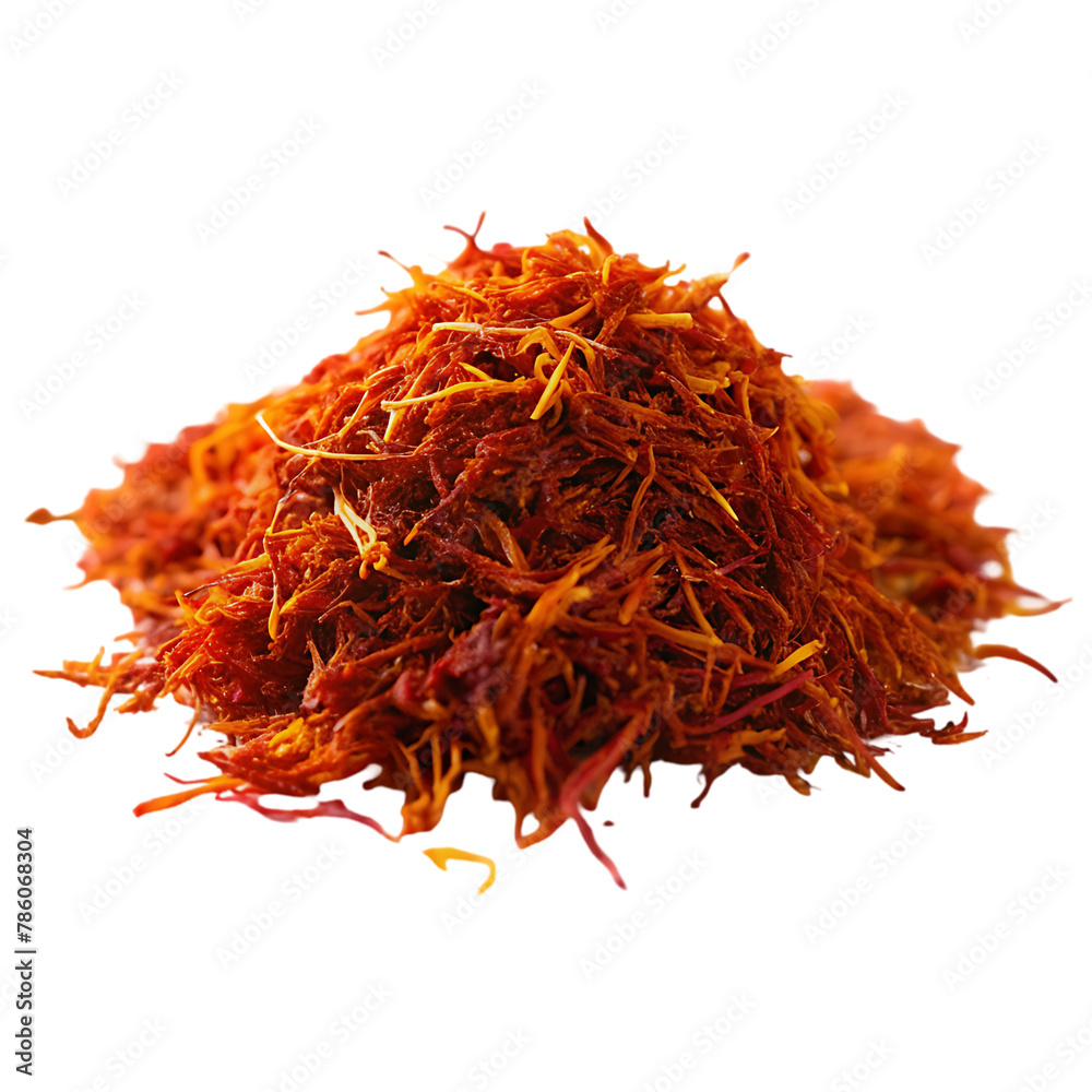 Fototapeta premium Saffron isolated on transparent background
