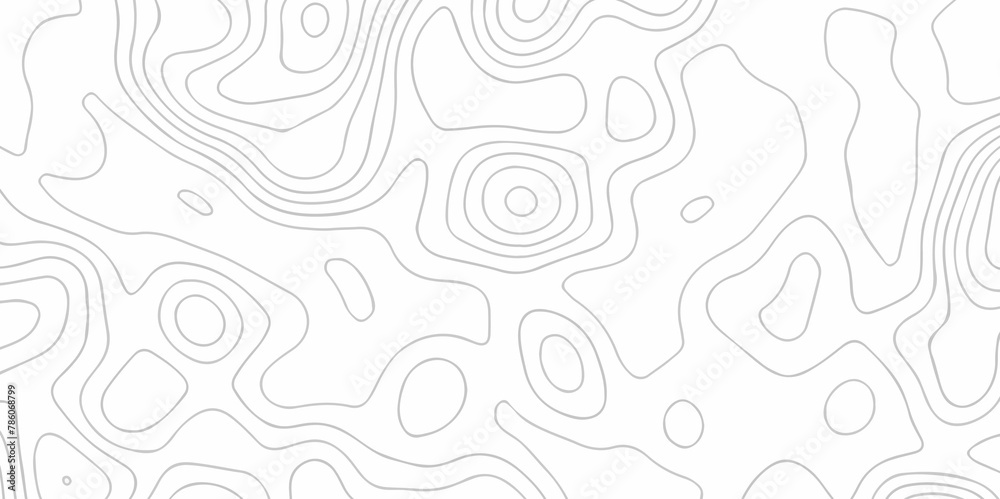 Black and white lines seamless Topographic map patterns, topography line map. Vintage outdoors style. The stylized height of the topographic map contour in lines and contours isolated on transparent.